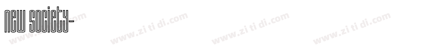 new society字体转换
